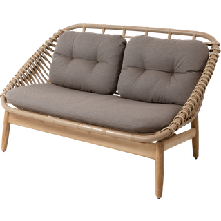 Cane-line String 2-personers sofa teakben Cane-Line airtouch taupe