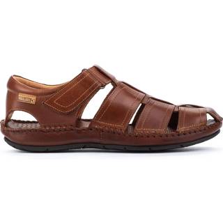 Pikolinostil mænd. 06J-5433 Brune læder sandaler Tarifa (43), Fast, Velcro, Casual