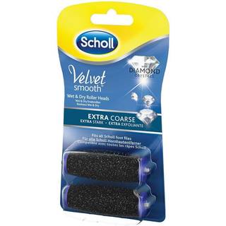 Scholl Velvet smooth Wet & Dry udskiftningsruller, ekstra forstærket med diamantpartikler