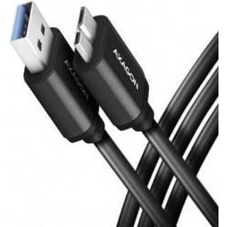 Axagon BUMM3-AM10AB USB-kabel USB 3.2 Gen 1 (3.1 Gen 1) 1 m Micro-USB B USB A Sort