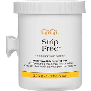 GiGi Strip Free mikrobølgeovn-formel hårfjernelsesvoks, 8 oz — Nem hjemmevoksning uden strimler, hurtig og uden rod