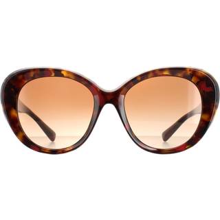Valentino Kvinde VA4113 518913 Outlet solbriller Plast Havana Brun Rund Normal Skygge