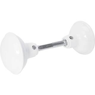 Prime-Line E 2319 Solid mässing Vintage Door Knob Spindle Set 2-1/4 in. Utanför diameter vit (enstaka förpackning)
