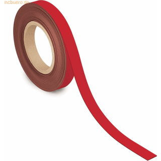Magnetbånd magnetisk og skrivbart 20mmx10meter rød