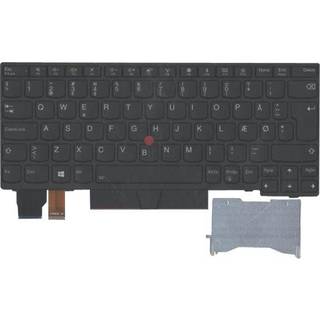 Lenovo Lite-On - Bærbar tastatur - til udskiftning - Dansk - Sort
