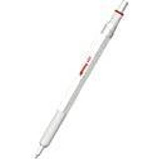 Rotring rOtring 600 metallisk kuglepen | Mellemspids | Sort blæk | Perlehvid tønde med skridsikkert riflet greb | Genopfyldelig | 1 stk