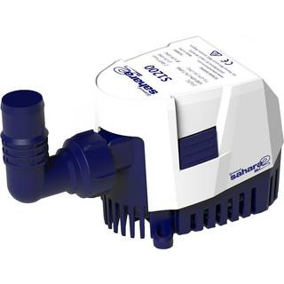 Nedsænkelig elektrisk lænsepumpe Attwood Sahara Mk2 S1200 GPH (54.3 liter/min), 24 V, automatisk driftstart, med niveauføler