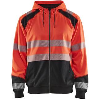 Blåkläder 3546 High vis hættetrøje / High vis hættetrøje - S - High Vis Rød/Sort
