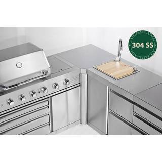 Stainless Collection - Hjørnemodul 90°