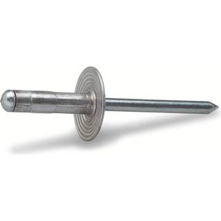 FAST blindnitte/popnitte med stor skive, elforzinket, 4,8 x 10,3 mm - 100 stk.