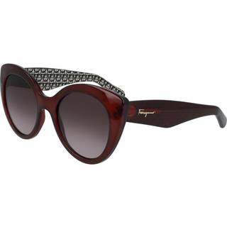 Salvatore Ferragamo SF 964S 634 54 Solbriller Kvinder Rød - Crystal Burgundy - 54mm