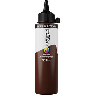 System 3 Fluid Acrylic - 250ml. Burnt Umber