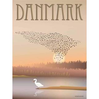 Danmark Sort Sol - Plakat 30x40 cm fra ViSSEVASSE