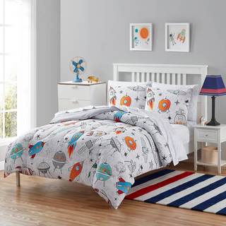 Kids Bedding Set Bed i en taske til drenge og piger sm?b?rn Trykt ark s?t og dyne Twin Floating i rummet