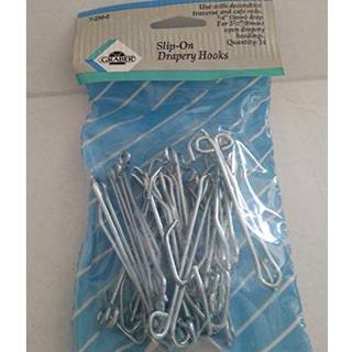 Graber 3-tommer slip p? gardinkroge med 1/8-tommer dr?be. 14 kroge pr. Taske
