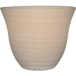Klassisk hjem og haven Honeysuckle Resin Flower Pot Planter Beige 13 """"