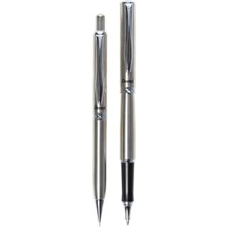 Pentel Libretto Roller Gel Pen and Pencil Set med Gift Box Pen 0,7 mm og blyant 0,5 mm s?lvt?nder (K6A8Z-A)