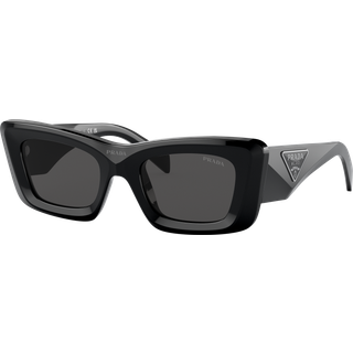 Prada PR 13ZSF Asian Fit 1AB5S0 52 Solbriller Kvinder Black - Black - 52mm