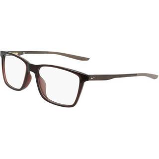 Nike 7286 201 54 Briller Mænd Brun - Transparent Dark Brown - 54mm