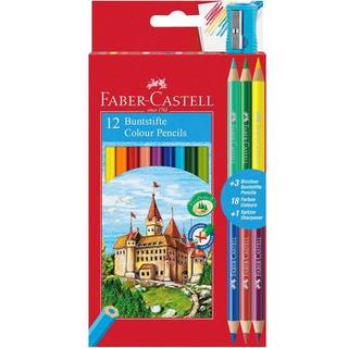 Faber-Castell: Sæt farveblyanter - 12+3 stk.
