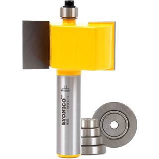 Yonico Rabbet & Bearing Router Bit Set Stor 1/2-tommer Shank 14706