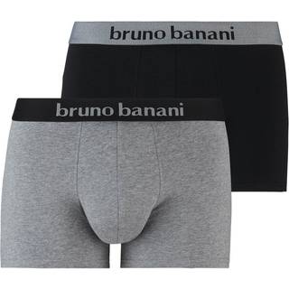 bruno banani Herren Shorts blau,schwarz Baumwolle & Mix unifarben
