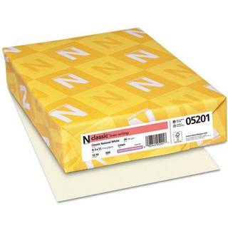 Neenah Paper Classic Linen Premium Paper Natural White 24# 8-1/2 x 11 500 pr. Ream