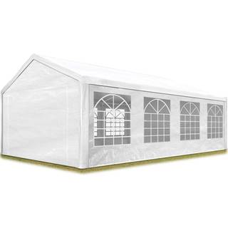 4x8m, Partytelt, PE-teltdug, hvid - (90106)