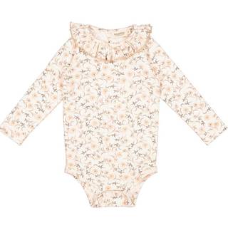 MarMar Copenhagen Berta Blomstret Babybody Star Flower 2 months  Creme  2 måneder  kvinde
