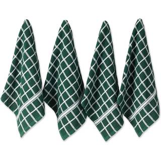 DII mørkegrøn solid vinduespude Terry Vittowel 4 Piece