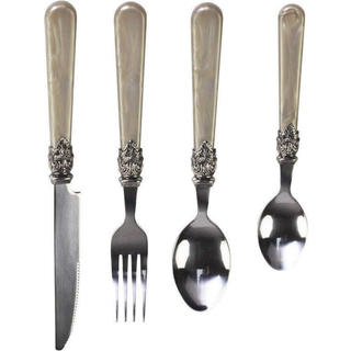 Chic Antique Besteck Set Linas 16-teilig Antik Champagne Shabby Vintage Stil