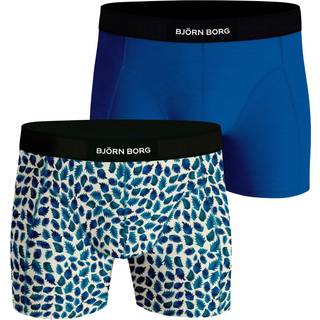 Björn Borg 2-pak Premium Cotton Stretch Boxer 1725 - Black/Blue - Small