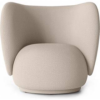 Ferm Living Rico Wool Loungestol Naturlig - Lænestole Bouclé Natural - 1104265203