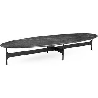 Wendelbo Floema Oval Sofabord Nero Marquina Black Marble