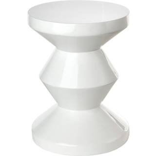 Polspotten Zig Zag Taburet - Sidebord & Aflastningsbord Træ Hvid - 510-070-013