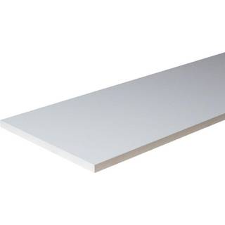 Melaminhylde i hvid 30x100 cm