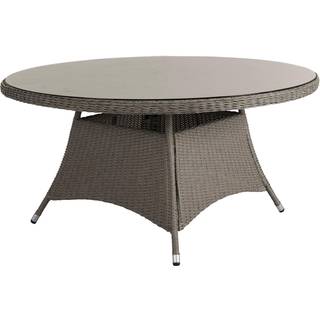 Brafab, Hornbrook Spisebord 150 cm Beige Polyrattan Inkl. Glas Brafab