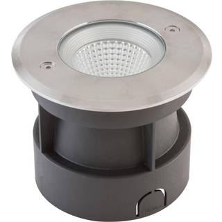EVN Meerkat, rund, 60°, rustfrit stål, 6W, 3.000 K