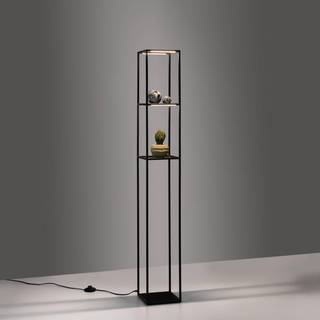 Design gulvlampe sort inkl LED med touch lysdæmper - Jitske