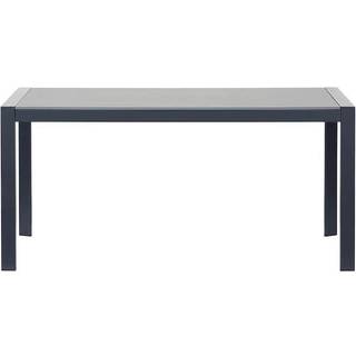 Palamos loungebord med sort aluminium ramme og cementbordplade