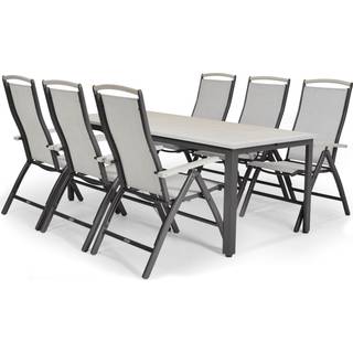 Nydala Havebord - 90x200/280 cm - Lys Grå
