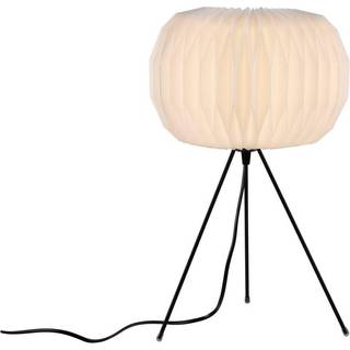 Papel bordlampe med hvid skærm
