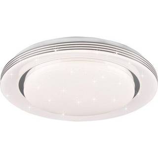 LED-loftslampe Atria, Ø 38 cm, hvid, plast, CCT