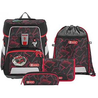 Step by Step Schulranzen-Set Space, Ninja Yuma, 5-teilig, schwarz-rot, Ninja-Des...