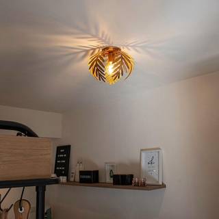 Vintage loftslampe guld 24 cm - Botanica