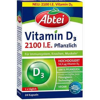 Abtei Vitamin D3 2.100 I.E. vegetabilske kapsler