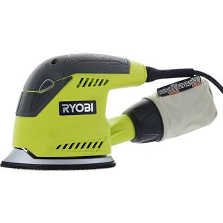 Ryobi CFS1503GK Kompakt Corner Cat ledningsdrevet orbitalsliber til afslibning, 12 A, 12.500 o/min, med 10 slibepuder og opbevaringskasse