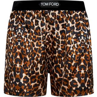 Tom Ford Leopard-print shorts - brown - S