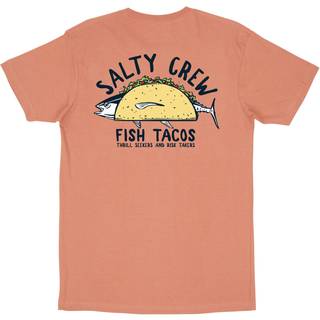Salty Crew Baja Fresh Premium Kortærmet T-Shirt Coral