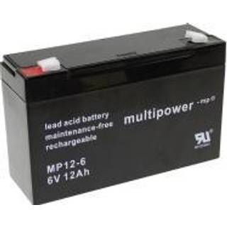 Multipower MP12-6 Blybatteri 6V 12Ah